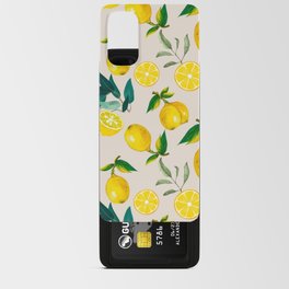 Summer, citrus ,Sicilian style ,lemon fruit pattern  Android Card Case