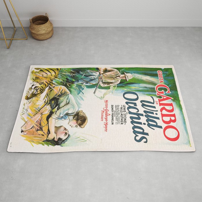 Classic Movie Poster Wild Orchids Rug By Serpentfilms Society6