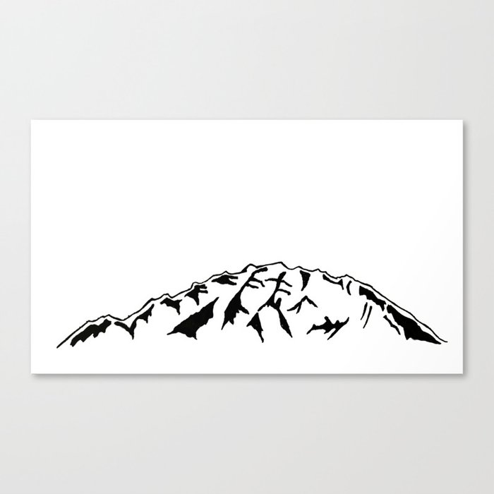 Winter Mountain Canvas Print