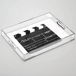 Film Movie Video production Clapper board Acrylic Tray