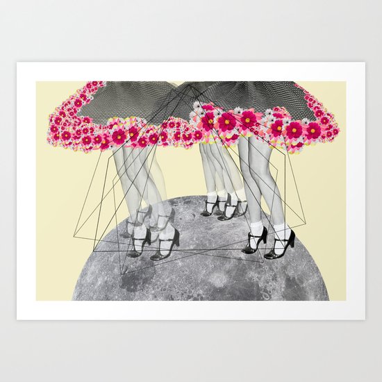 C-Over The Moon Art Print
