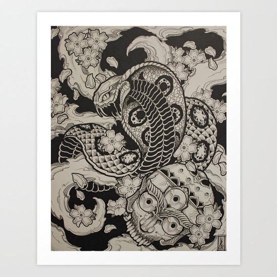 Cobra Dream Art Print