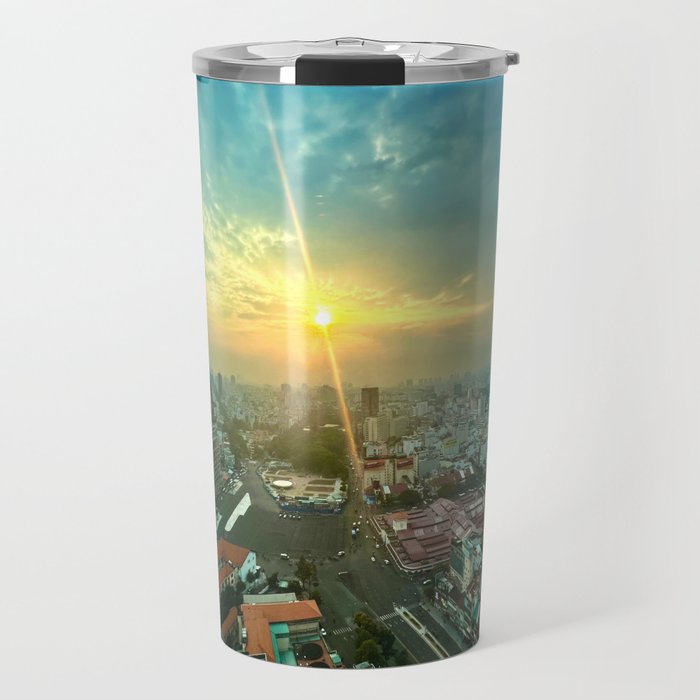 City green landscape Travel Mug