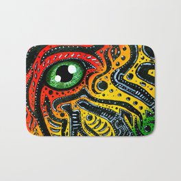 Eye of Africa Bath Mat | Abstract, Painting, Animal 