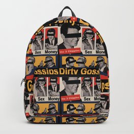 DIRTY GOSSIP MAGAZINE PAPER COLLAGE Backpack | Collage, Secret, Movies, Hollywood, 50S, Cover, Stars, Paper, Gossip, Magazine 