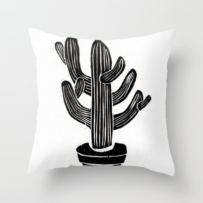 Saguaro Cactus Throw Pillow
