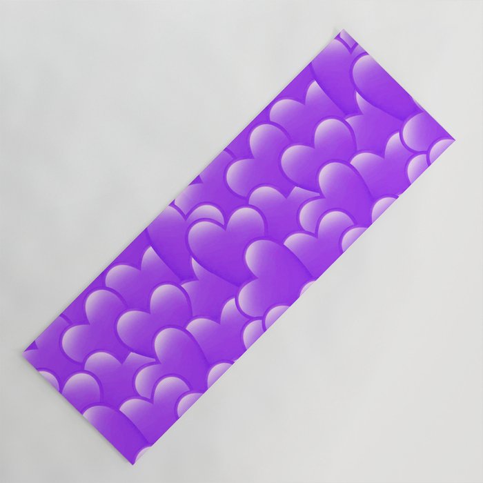 Sending Love-Purple Heart Yoga Mat