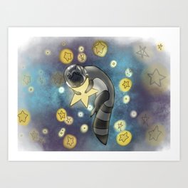 Space 'Coon Art Print