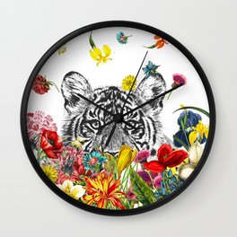 Happy Tiger Wall Clock