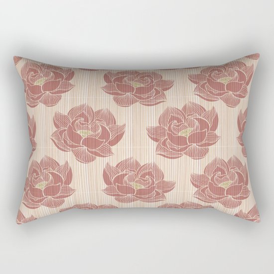 Lótus pattern Rectangular Pillow