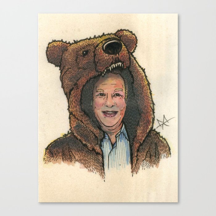 Bear Suit Marc Canvas Print