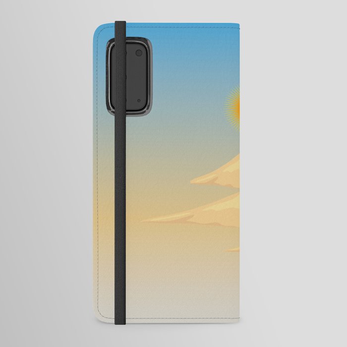 live by the sun and sand,For nature lovers, especially the picturesque desert areas Android Wallet Case