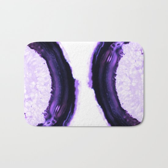 Agate Translucent #Purple #2 #decor #art #society6 Bath Mat