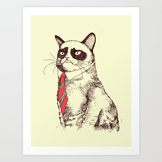 OH NO! Monday Again! Art Print