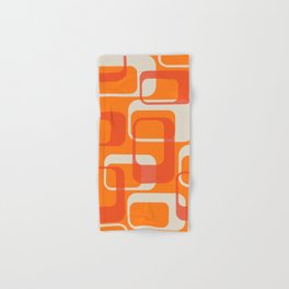Retro Orange MCM Layered Boxes Print Hand & Bath Towel