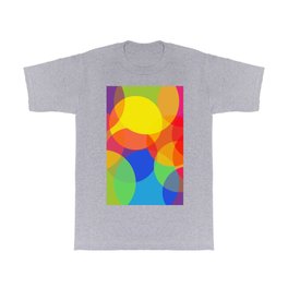Abstract Colorful Round Lights T Shirt