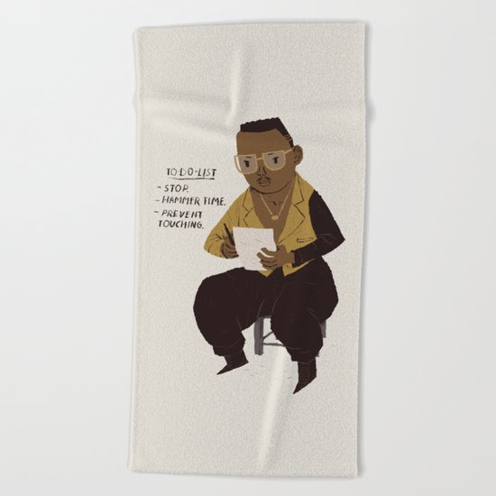 hammer to do list Beach Towel