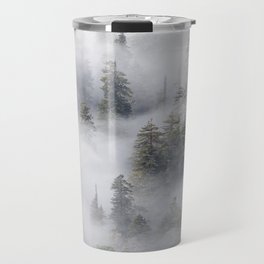 Forest In The Sky - Redwood National Park Foggy Trees Travel Mug