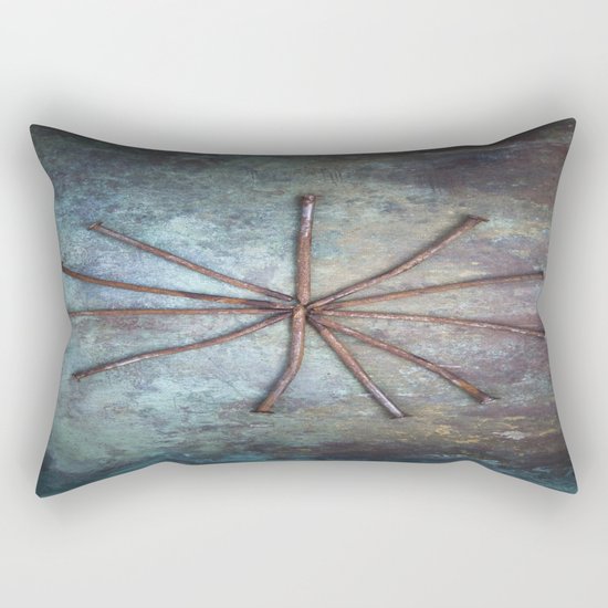 Circle of Nails Rectangular Pillow