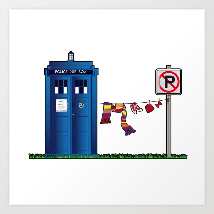 Doctor Who Tardis Wardrobe Art Print By Logoloco Society6