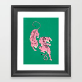 The Chase: Pink Tiger Edition Framed Art Print