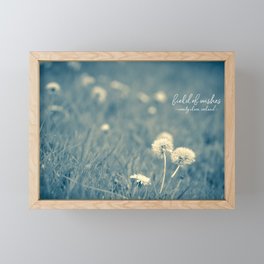 field of wishes Framed Mini Art Print