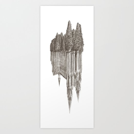 Gothic Revival on white Art Print