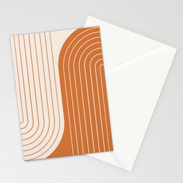 Two Tone Line Curvature LXXXIV Stationery Card
