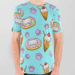 Ice cream pattern All Over Graphic Tee