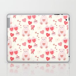 Valentine's Day Teddy Bear Pattern Laptop Skin