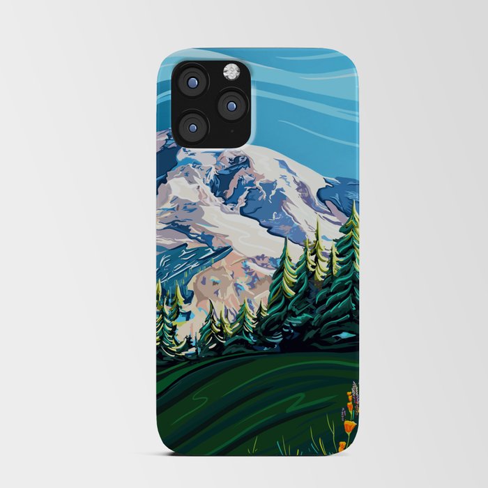 Wildflowers on Mount Rainier iPhone Card Case