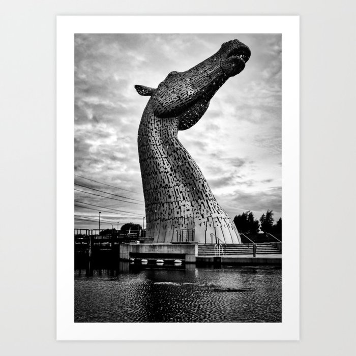 Falkirk Kelpies Art Print by Yellow 14 Photography Society6