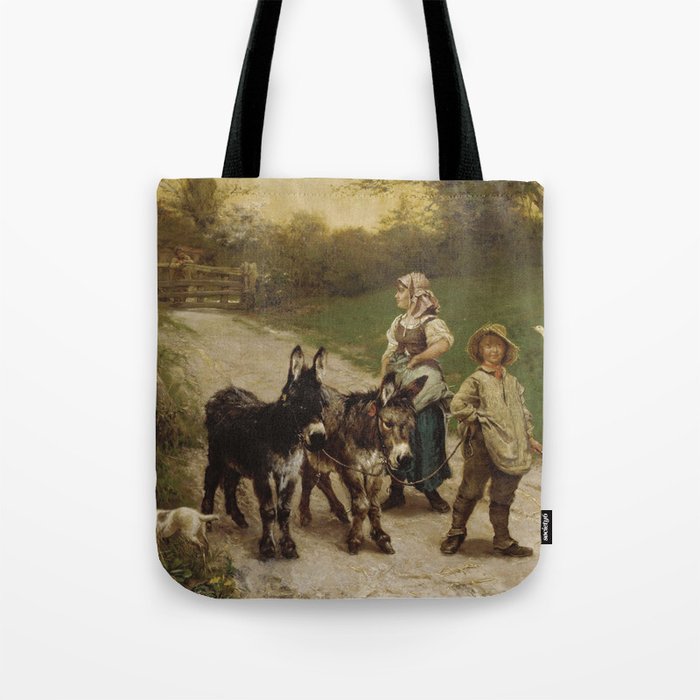 The young farmer (1885) - Edgar Bundy  Tote Bag