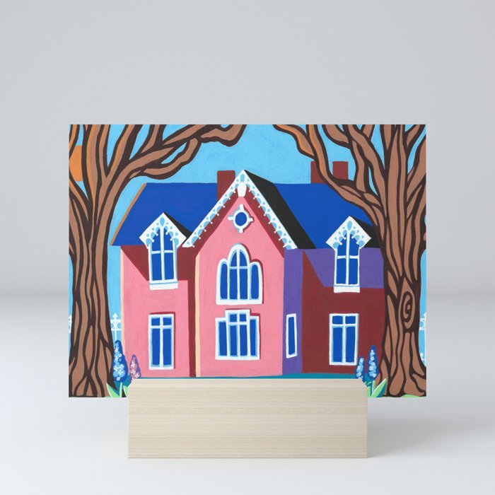 Pink House Mini Art Print