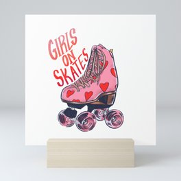 Girls on Skates Mini Art Print