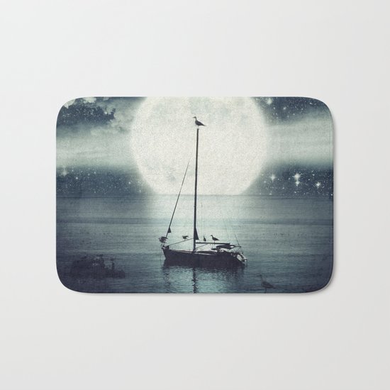 A Journey Under A Starry Night Sky Bath Mat