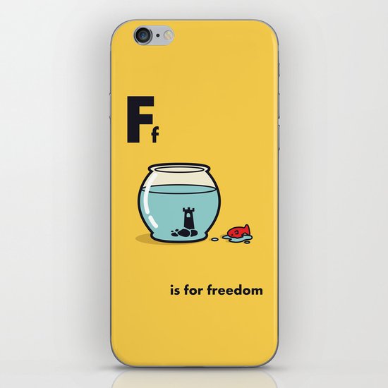 F is for freedom - the irony iPhone & iPod Skin