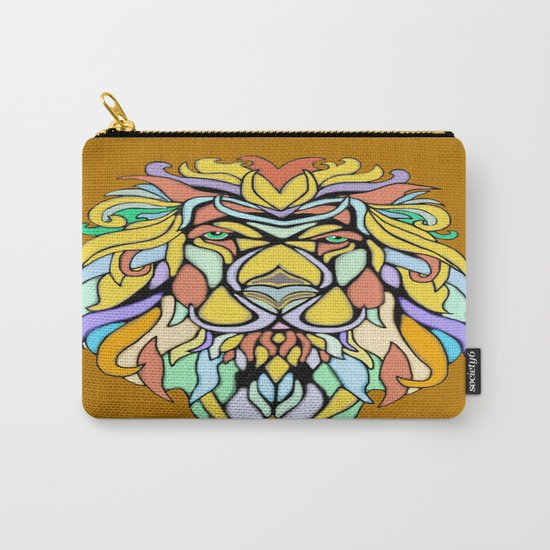 Metallic Lion Carry-All Pouch