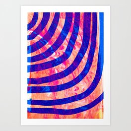 groovy stripes Art Print