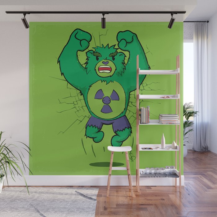 The Incredibear Hulk Wall Mural By Pepemaracas Society6