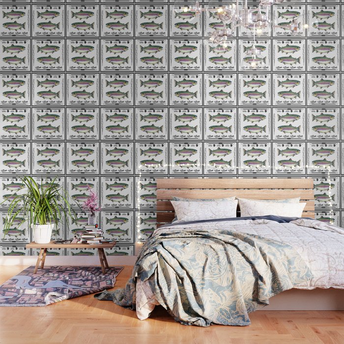 Double Rainbow Trout Wallpaper By Muchmoremurray Society6