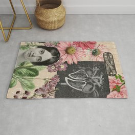 Matters of the Heart | botanical collage Rug
