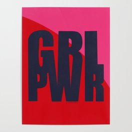 Girl Power Lettering Artwork Poster