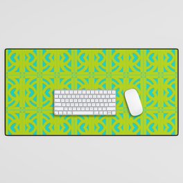 Breeze Block Four P Lime Teal Desk Mat