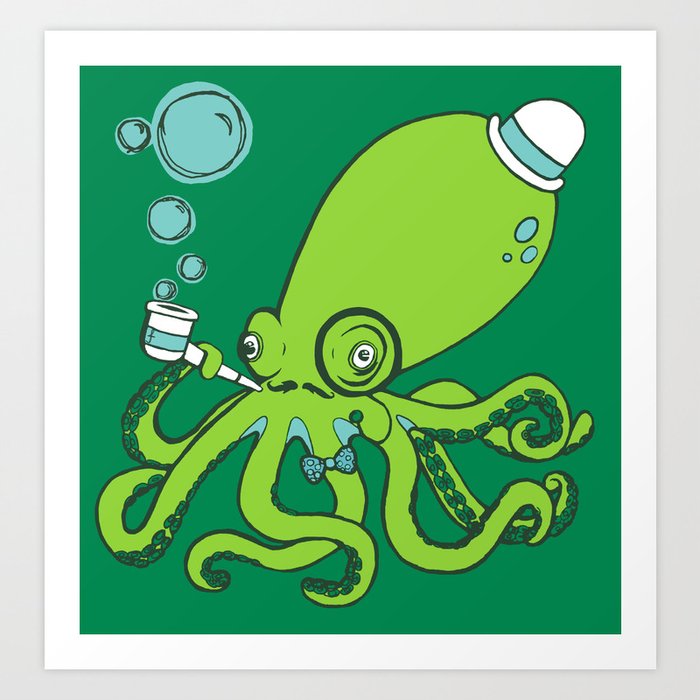 Mr.Octopus Art Print