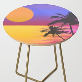 Tropical Sunset Side Table