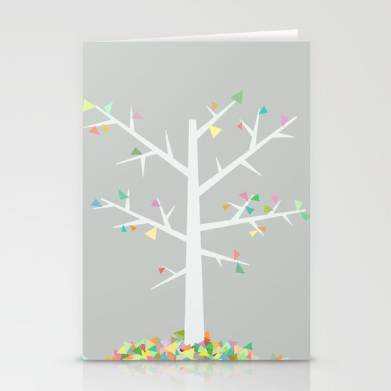 Graphic Tree Stationery Cards