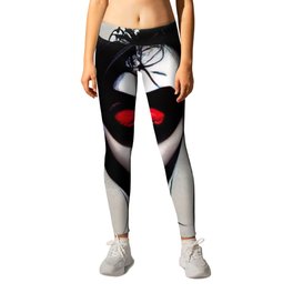 Paris Lady Vampire Halloween Horror Leggings