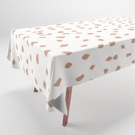 Brown Boho Dots Tablecloth