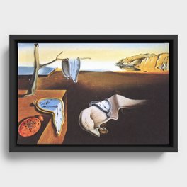 The Persistence of Memory by Salvador Dali Framed Canvas